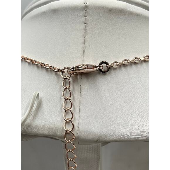 Betsey Johnson Rose Gold 20‎ Six Flower Daisy Pearl Ladybug Rhinestone Necklace - Picture 11 of 11